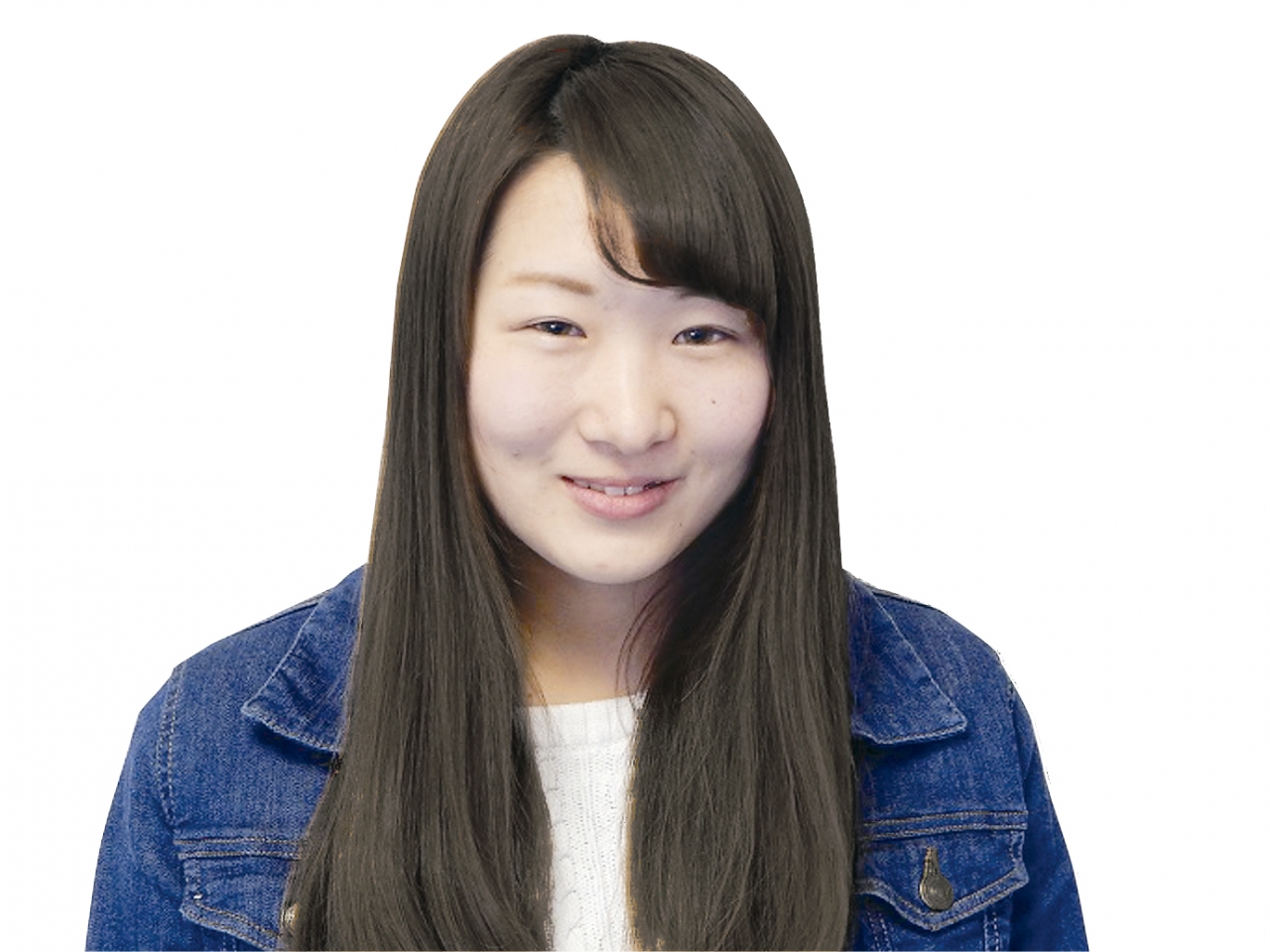 p7理学療法学科3年森内美羽(広島県・広島国際学院出身)黒髪